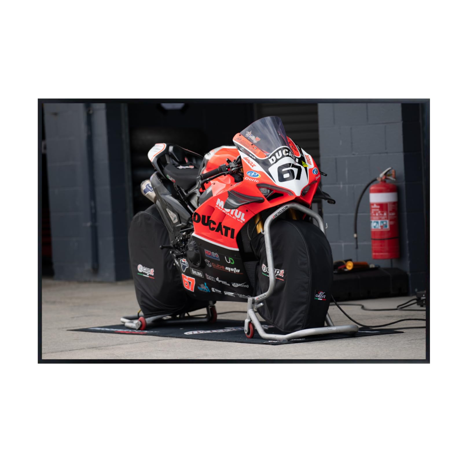 Ducati Panigale V4 Motorcycle Poster – Superbike Wall Decoration for Garage, Bedroom, or Man Cave