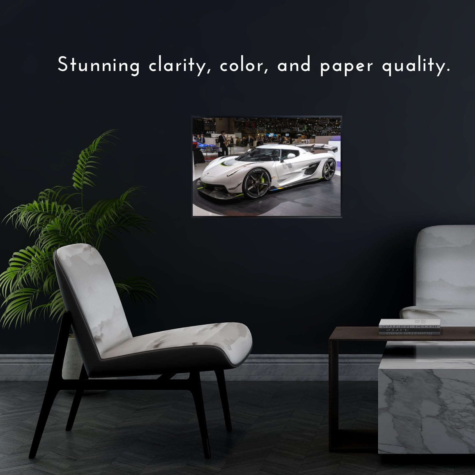 Blessed Posters Koenigsegg Jesko Poster – Luxury Supercar Wall Art Print – Exotic Car Poster for Home Office Garage Décor