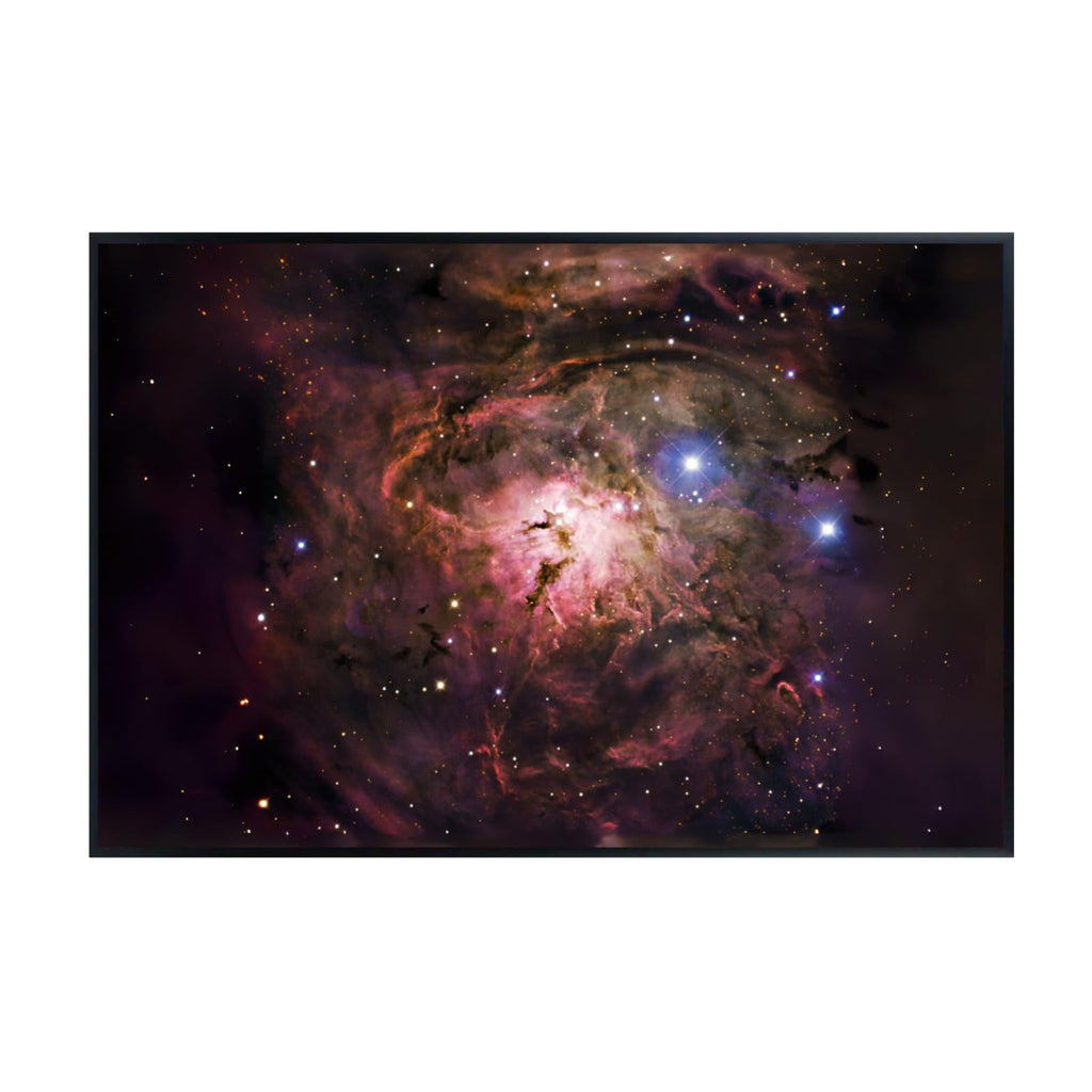 Blessed Posters Lagoon Nebula Poster – Space Galaxy Wall Art Print – Astronomy Photography for Bedroom Living Room Home Office Decor