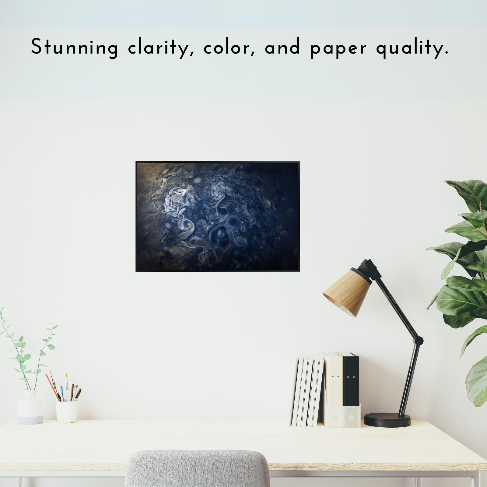 Blessed Posters Victoria Crater Poster – Mars Surface Wall Art Print for Bedroom, Living Room, Office, or Home Decor – Space Astronomy Photography Artwork