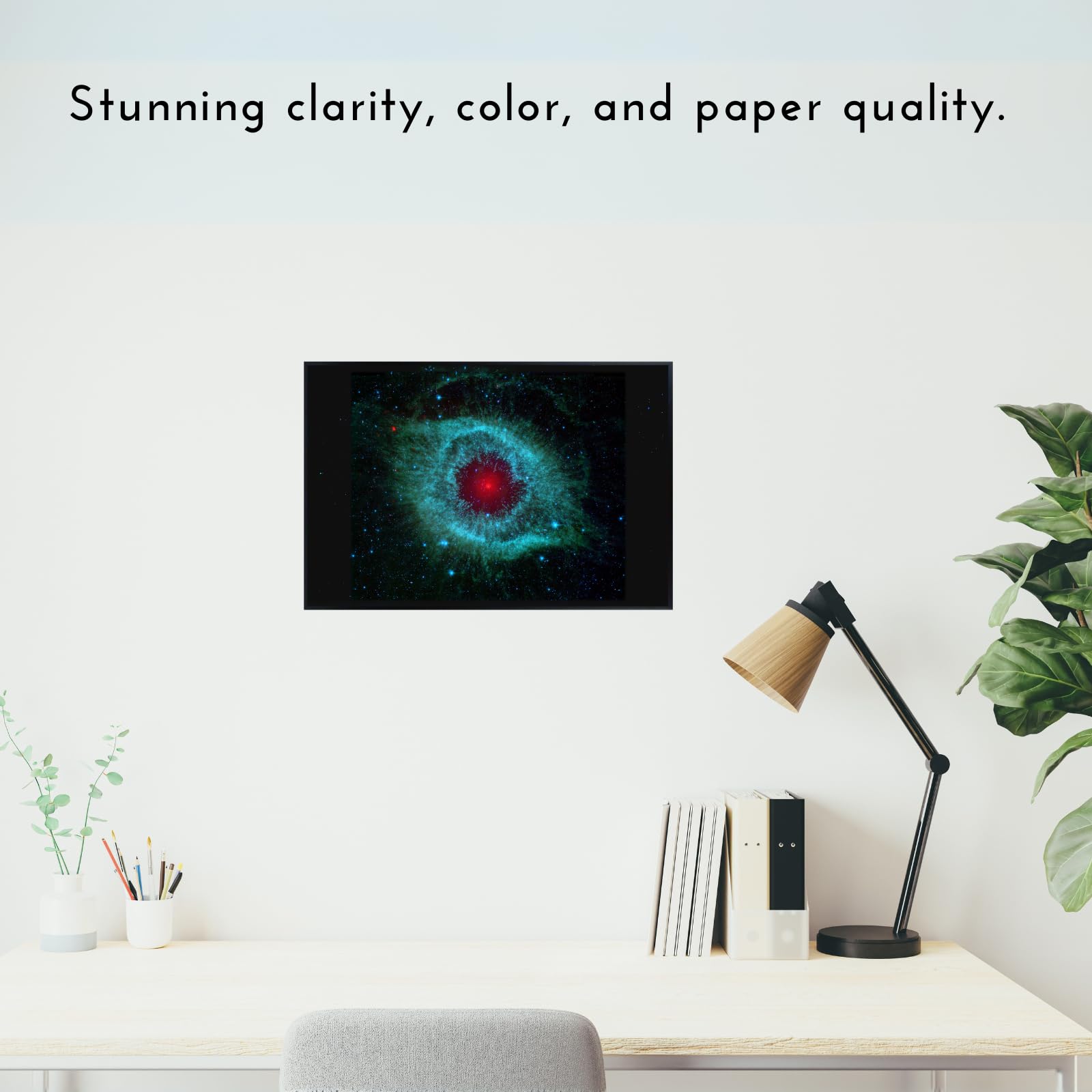 Blessed Posters Helix Nebula Poster – Space Galaxy Wall Art Print – Astronomy Photography Artwork for Bedroom Living Room Home Office Decor