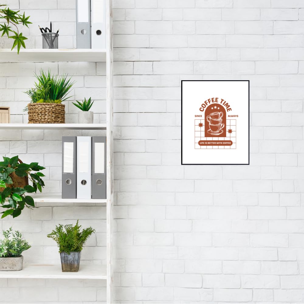 Coffee Time Since Always Coffee Bar Sign – Rustic Coffee Station Decor for Kitchen Wall or Counter – Farmhouse Coffee Wall Art – Coffee Lover Gift