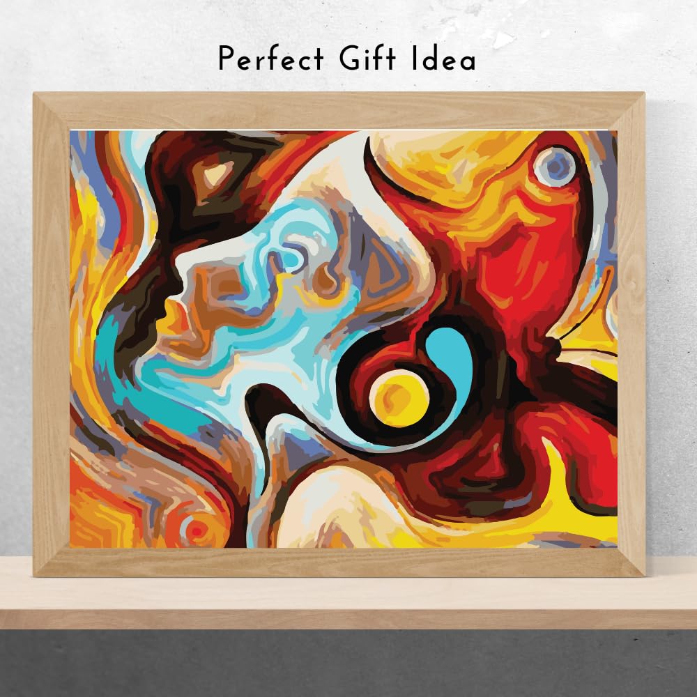 Blessed Posters Abstract Colorful Wall Art Modern Artwork Painting Print Contemporary Home Decor Living Room Bedroom Office Decoration