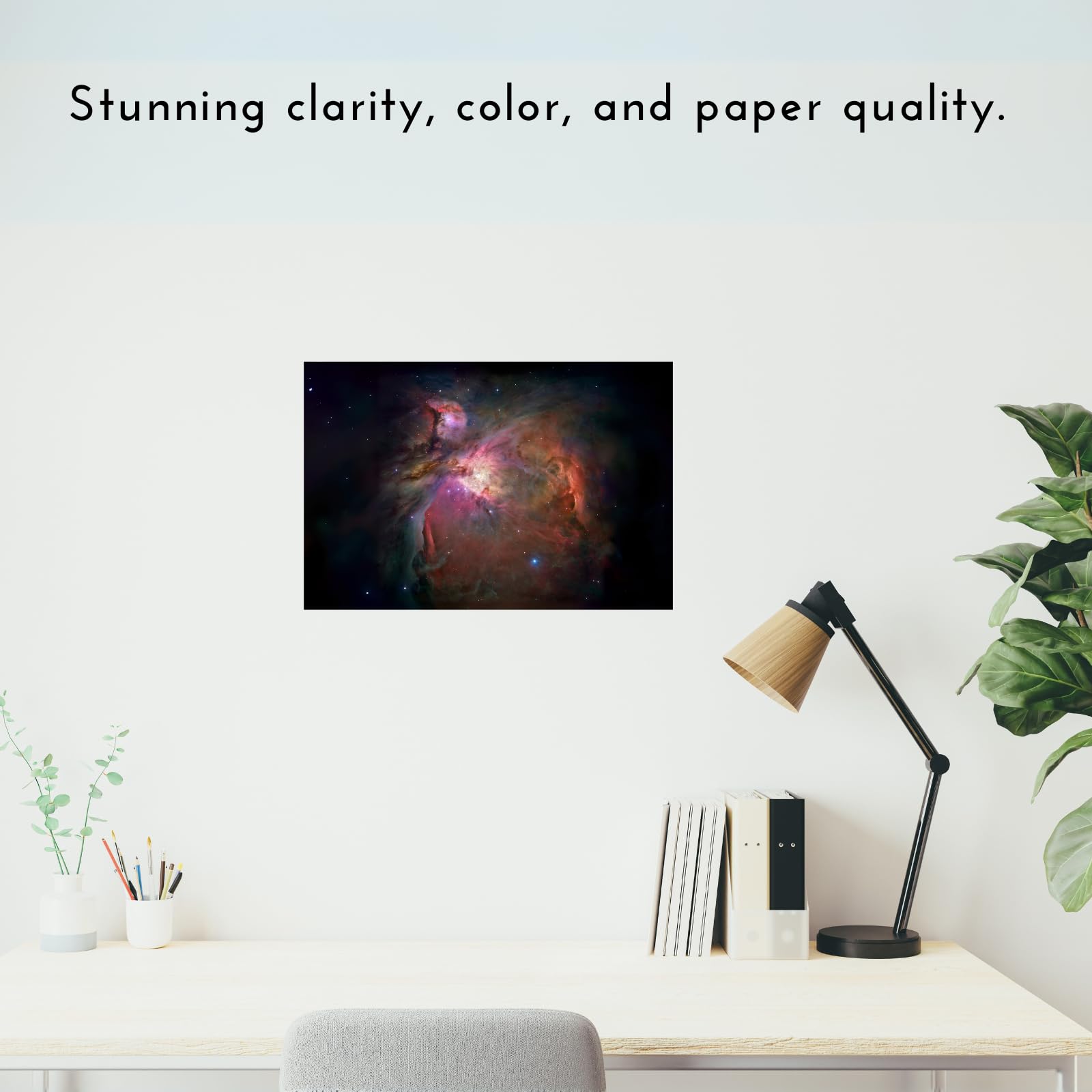 Blessed Posters Orion Nebula Poster – Galaxy Space Wall Art Print – Astronomy Photography Artwork for Bedroom Living Room Home Office Decor