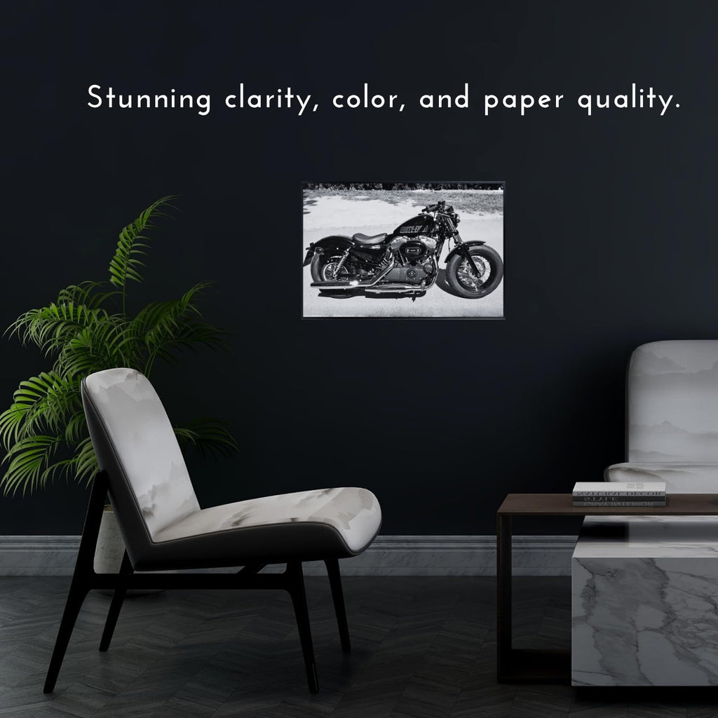 Sportster Poster - Classic Motorcycle Wall Decor for Garage, Office, or Man Cave