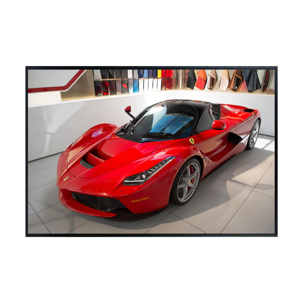 Blessed Posters Ferrari LaFerrari Wall Art – Iconic Italian Supercar Poster for Bedroom Living Room Office – Luxury Car Gift Décor