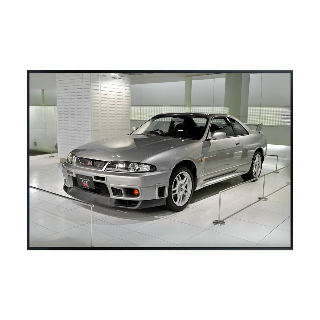 Blessed Posters Nissan GT-R R34 Wall Art – JDM Supercar Poster for Home, Office, or Garage – Iconic Japanese Sports Car Decor Print – Automotive Gift for Car Enthusiasts