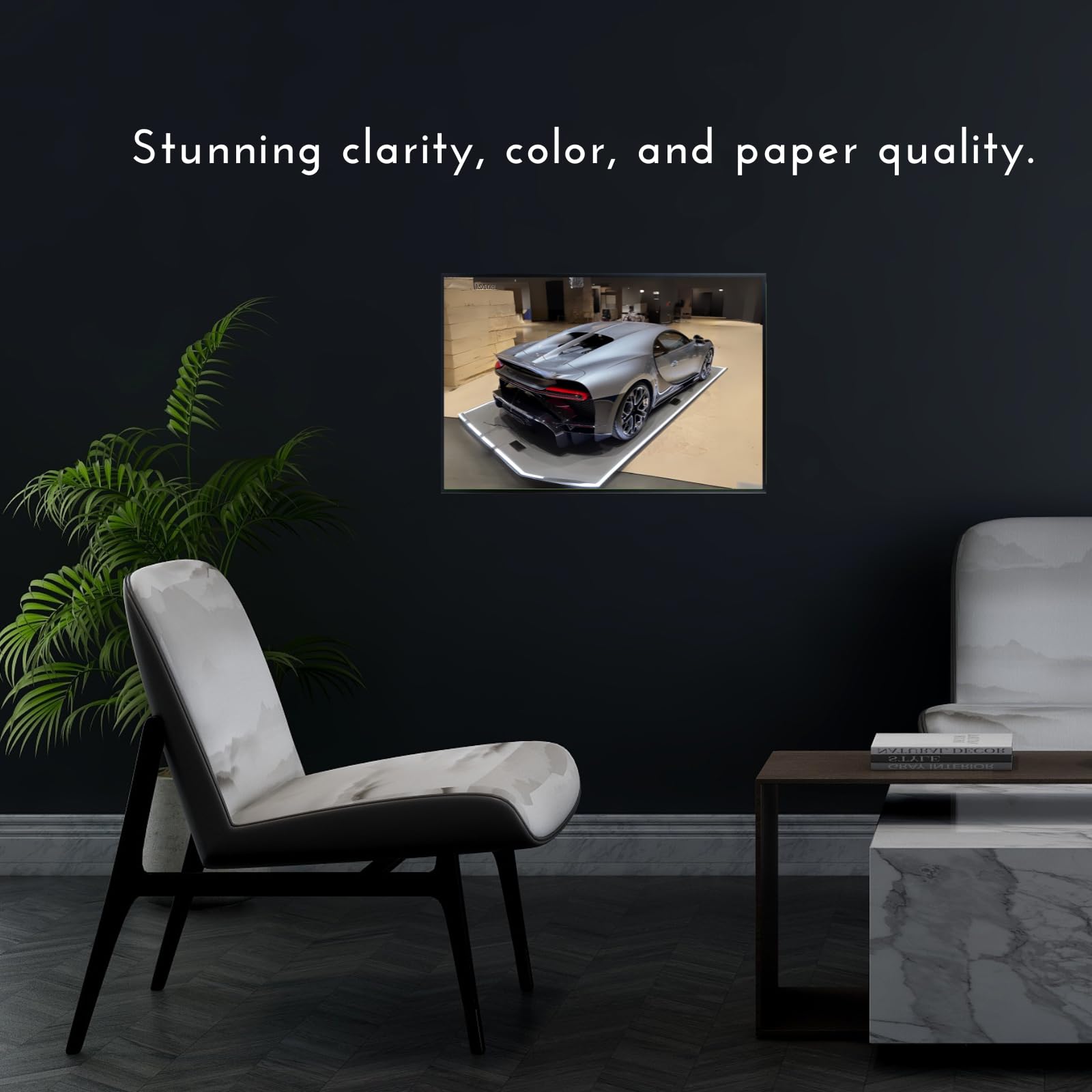 Blessed Posters Bugatti Chiron Wall Art – Modern Supercar Poster for Garage, Office, or Living Room – Luxury Hypercar Print – Automotive Decor Gift for Car Enthusiasts