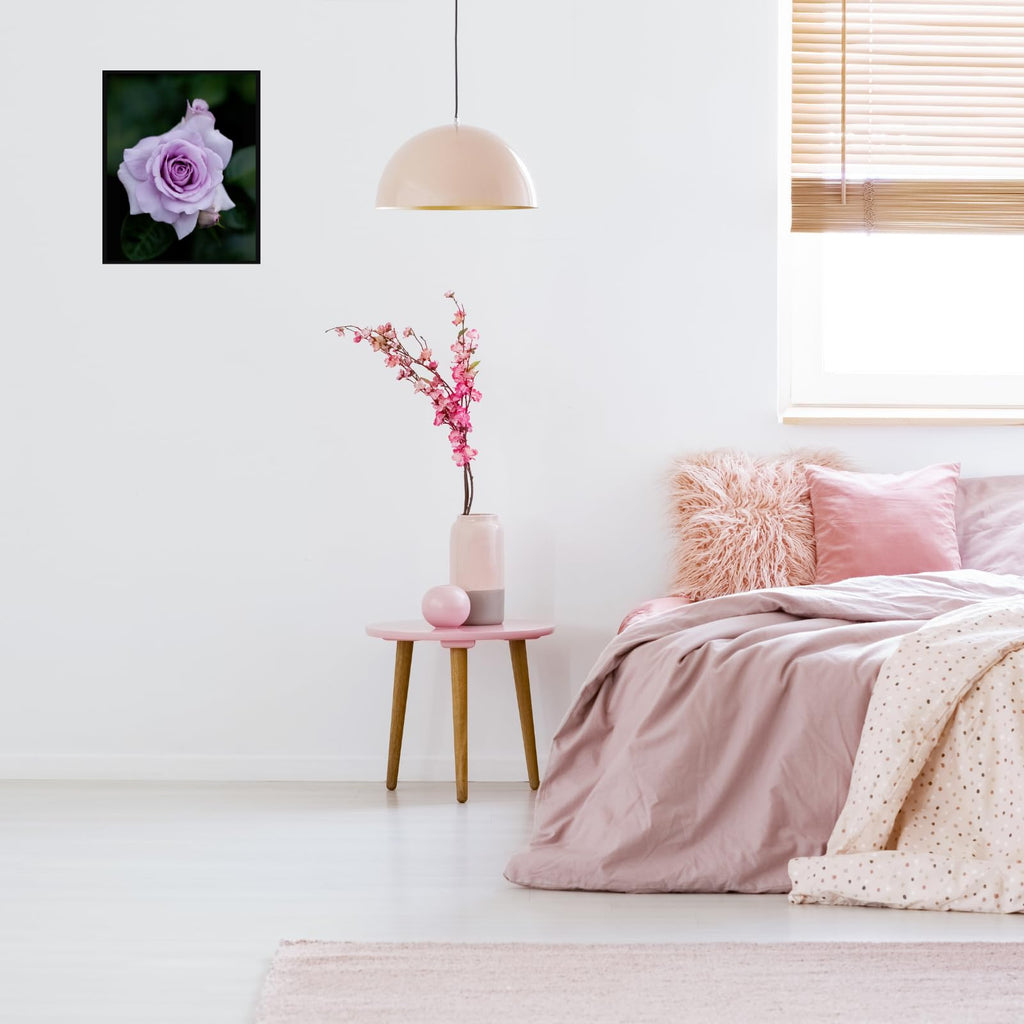Rose Blue Bijou Wall Art Poster – Elegant Floral Home Decor Print for Living Room, Bedroom, Office
