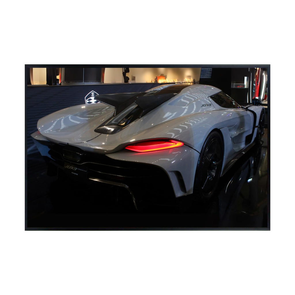 Blessed Posters Koenigsegg Jesko Poster – Exotic Swedish Hypercar Wall Art for Garage Office Bedroom Living Room Decor