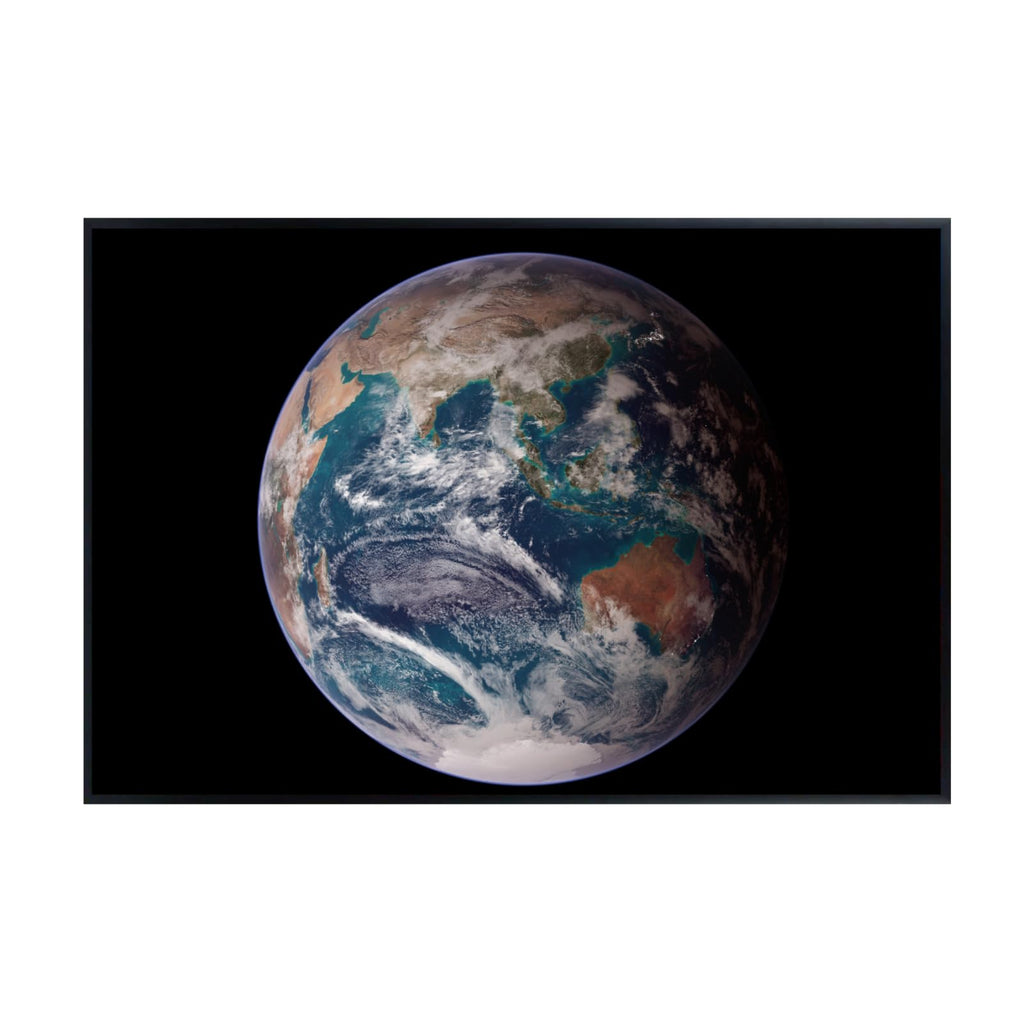 Blessed Posters Blue Marble Eastern Hemisphere Poster – Earth from Space Wall Art Print for Home Office Bedroom Decor – Astronomy Photography Planet Artwork