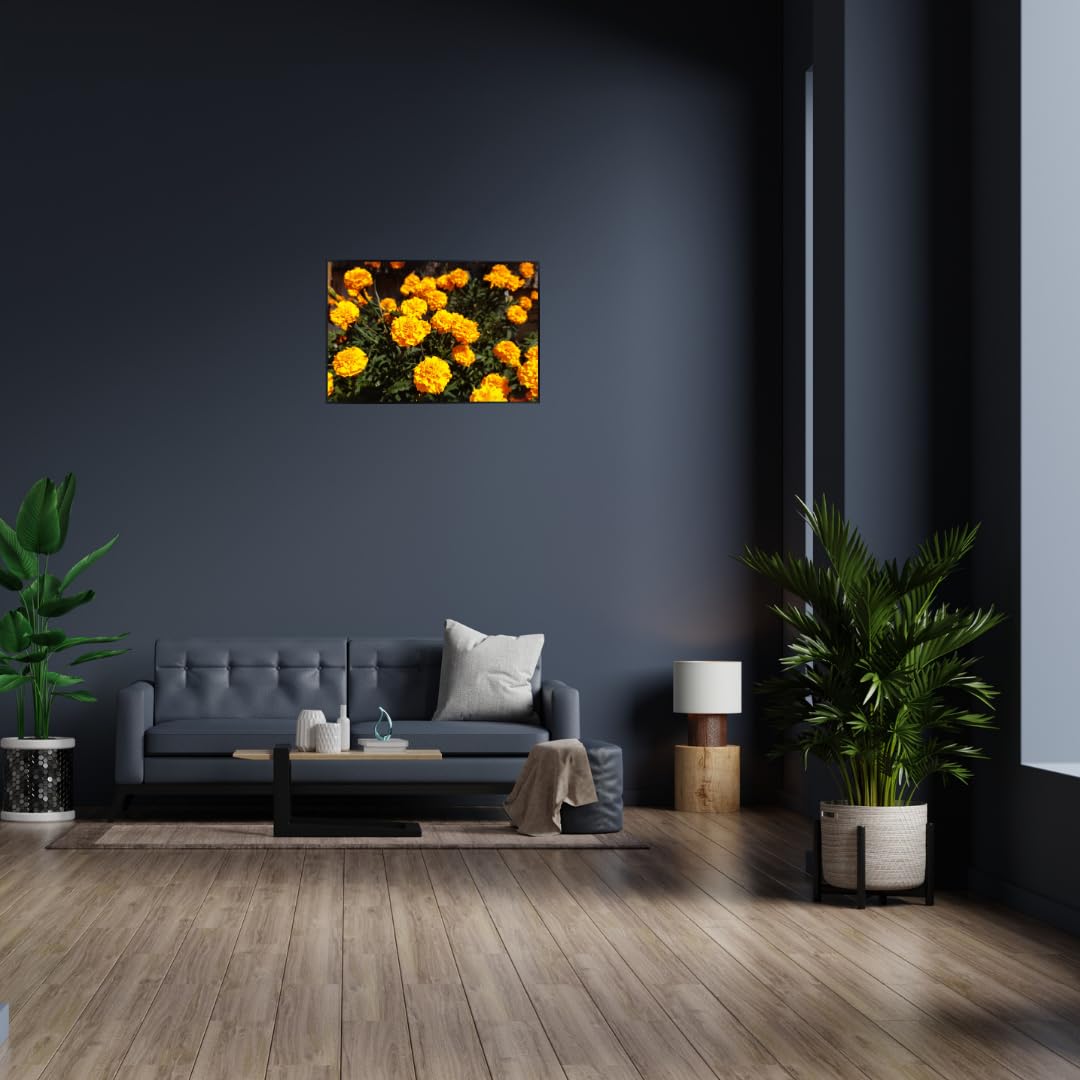 Tagetes Marigold Wall Art Poster – Vibrant Botanical Flower Print for Living Room, Bedroom, or Office – Modern Nature Home Decor Poster for Plant Lovers