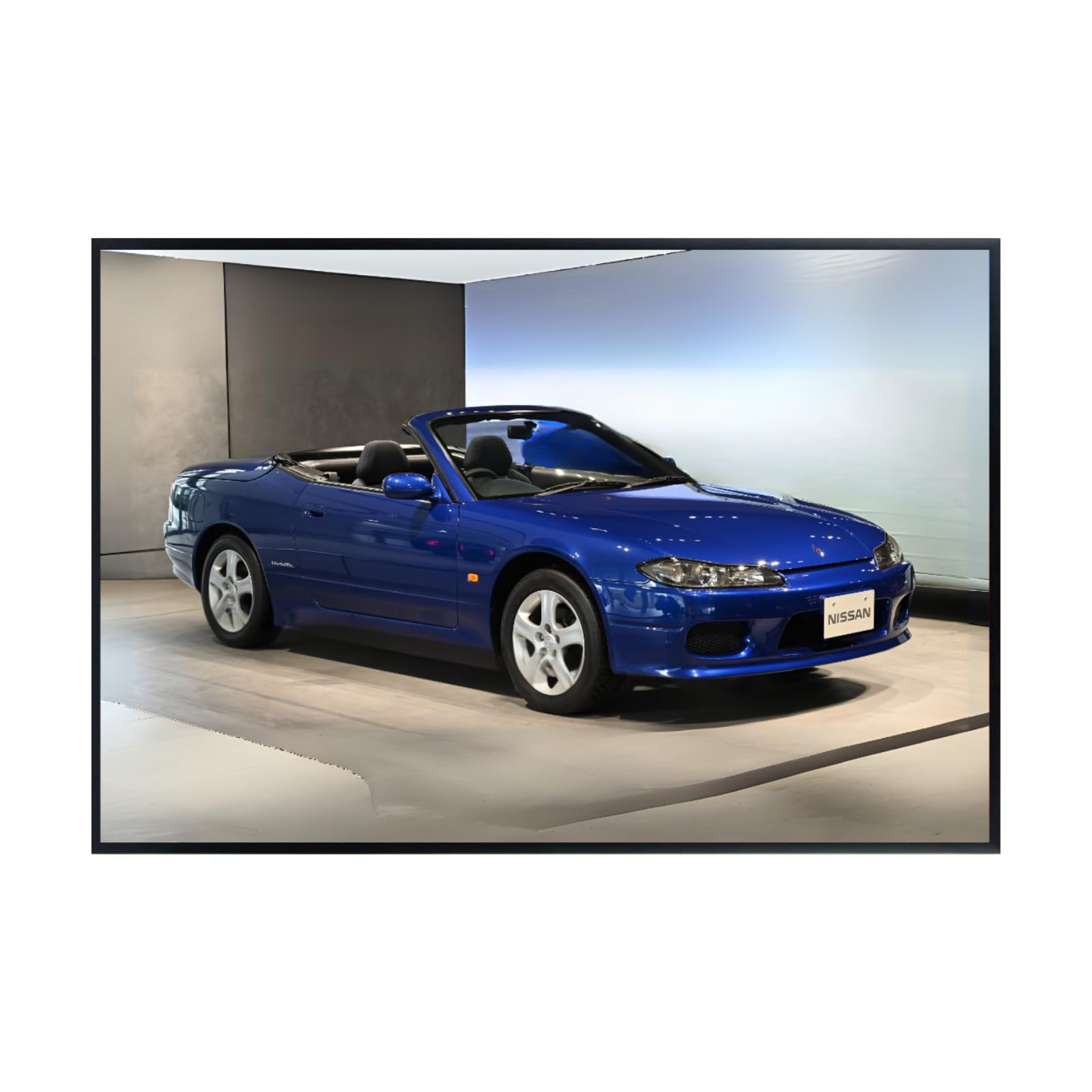 Blessed Posters Nissan Silvia S13 S14 Drift Car Poster – Retro Racing Inspired Wall Art for Garage Bedroom Office Studio Iconic Tuner Decor