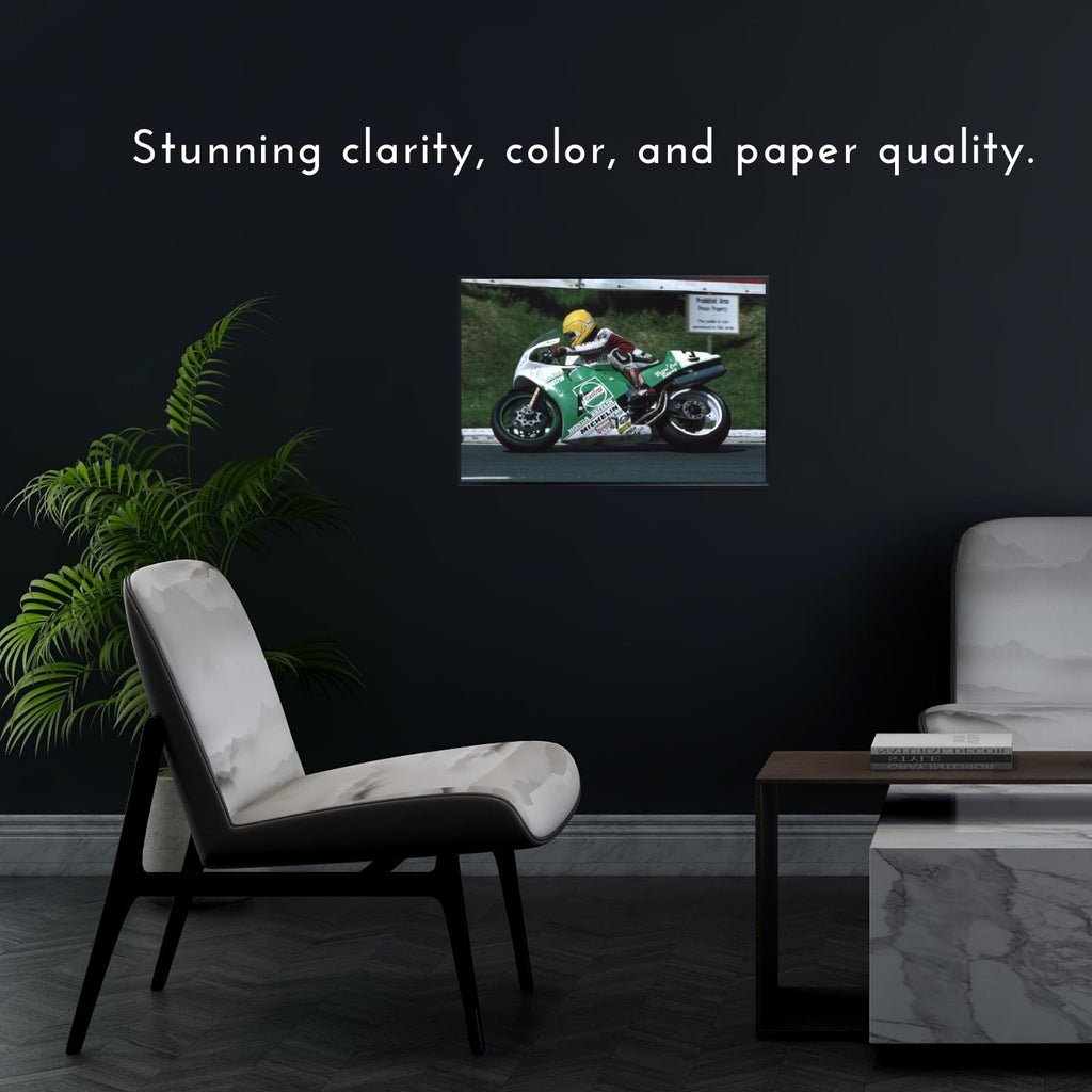 VFR750R RC30 Poster - Sport Motorcycle Wall Art Decor for Living Room, Office or Garage