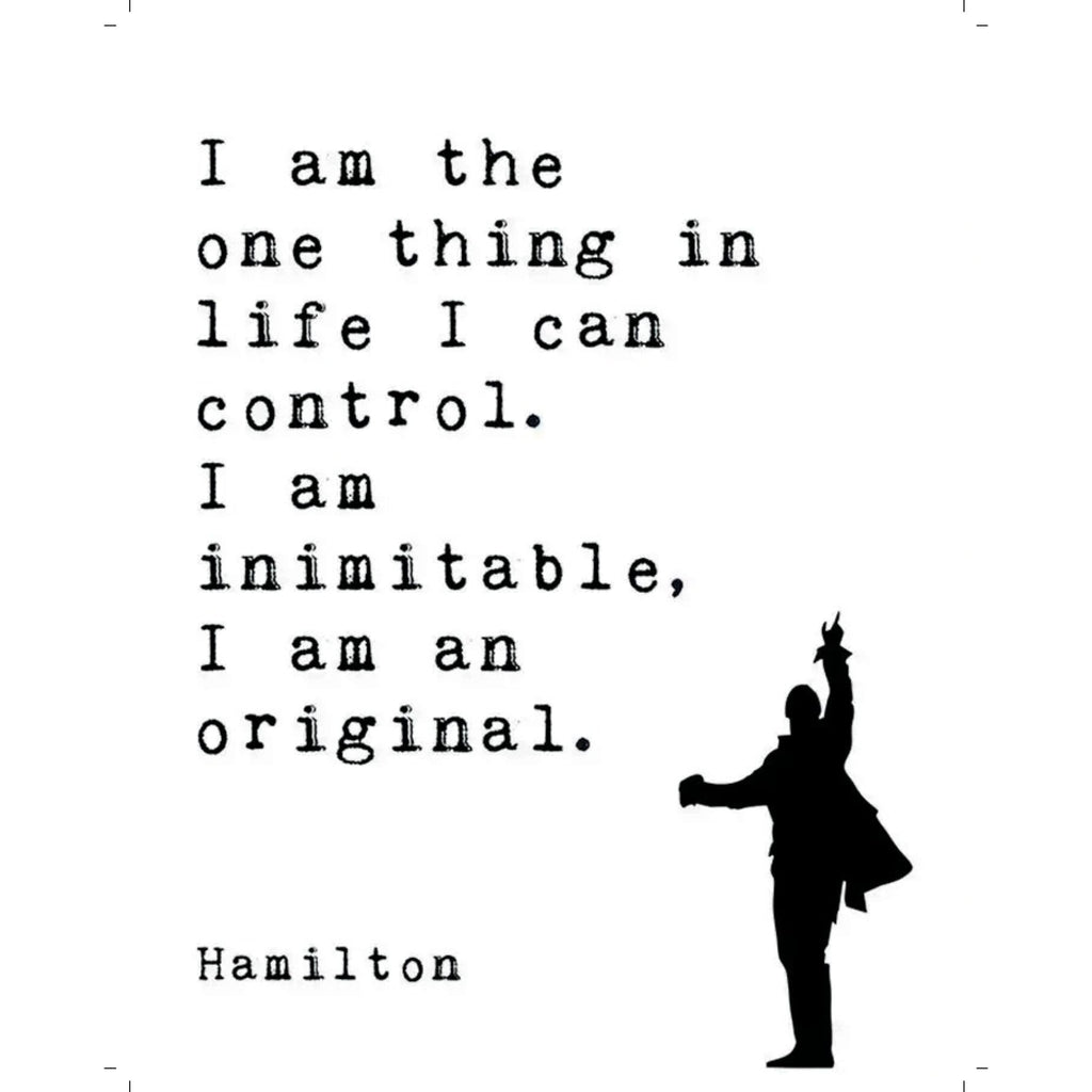 Blessed Posters Hamilton Poster – Inspirational Quote Wall Art – Broadway Musical Theater Home Decor – Gift for Hamilton Fans and Theatre Lovers