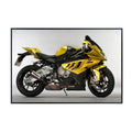 BMW S1000RR Motorcycle Wall Art Poster – Modern Motorbike Decor for Garage, Office, or Living Room