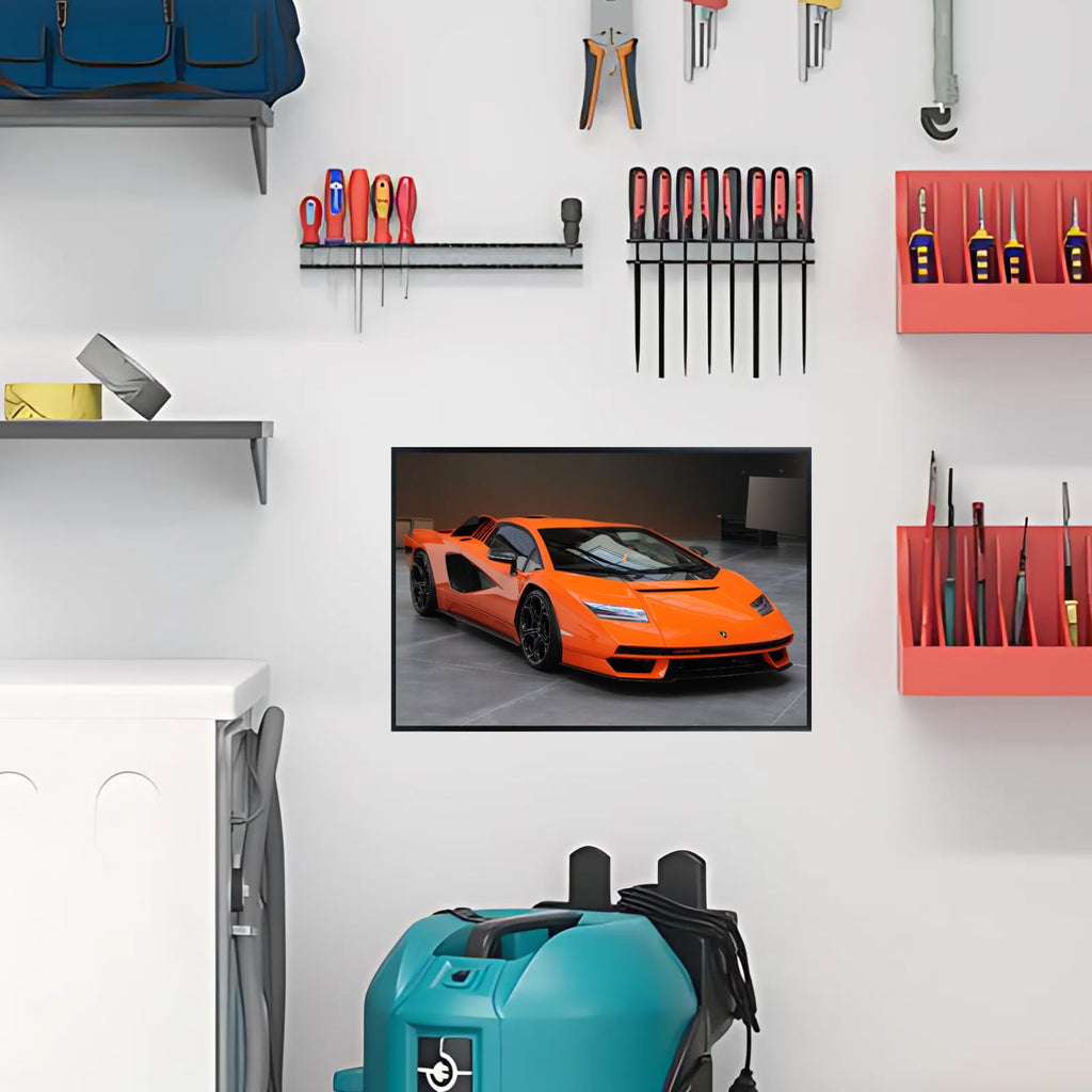 Blessed Posters Lamborghini Aventador SVJ Poster – Italian Supercar Wall Art for Garage, Office, Bedroom, or Living Space – Exotic Hypercar Decor