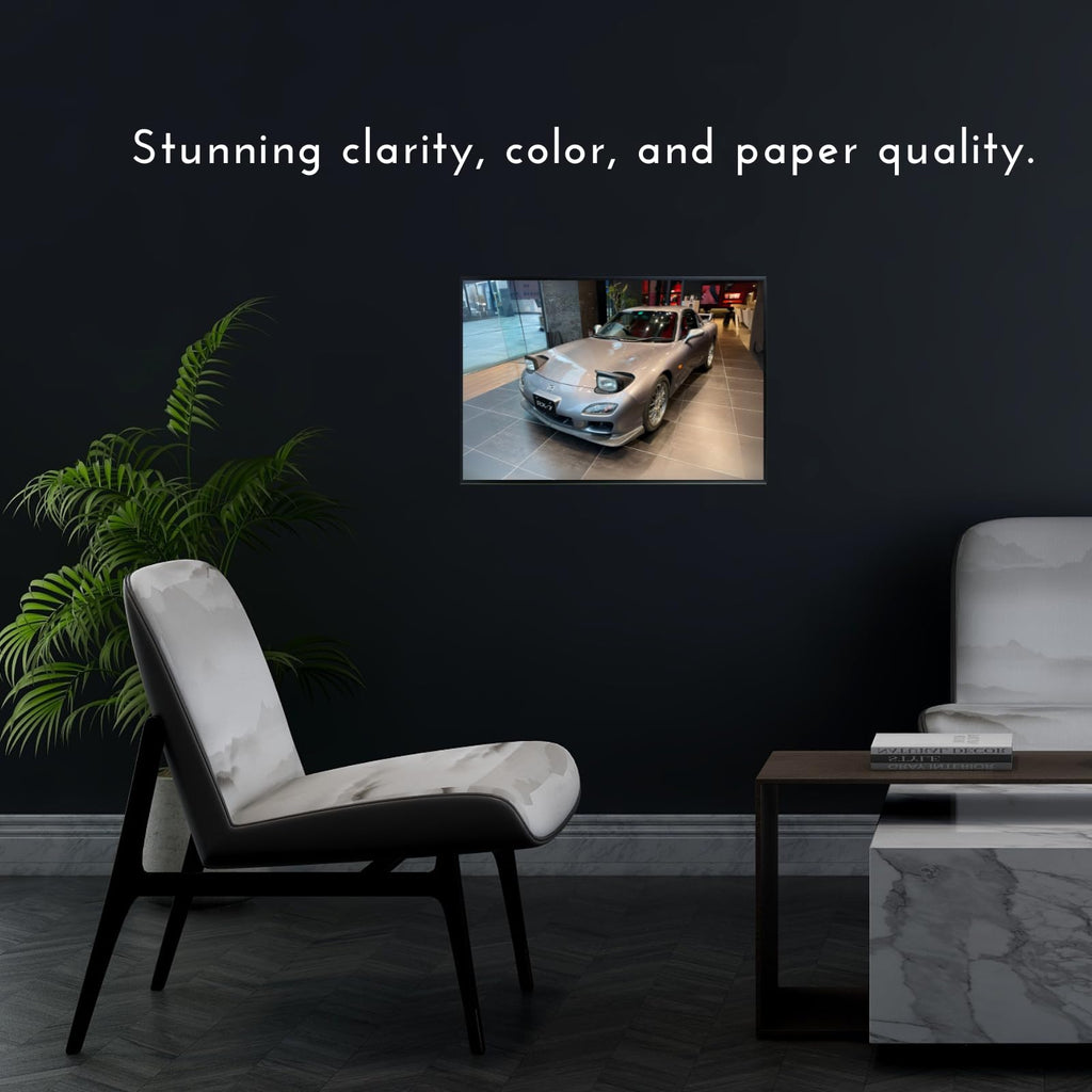 Blessed Posters Mazda RX-7 FD Wall Art – JDM Drift Car Poster Print for Garage, Living Room, Office, or Bedroom – Japanese Sports Car Decor