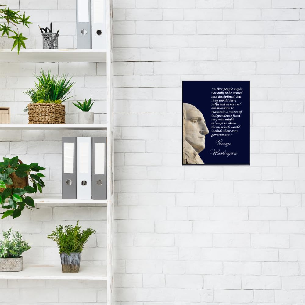 Blessed George Washington Quote Poster Patriotic Wall Art American Home Decor Inspirational Room Decoration