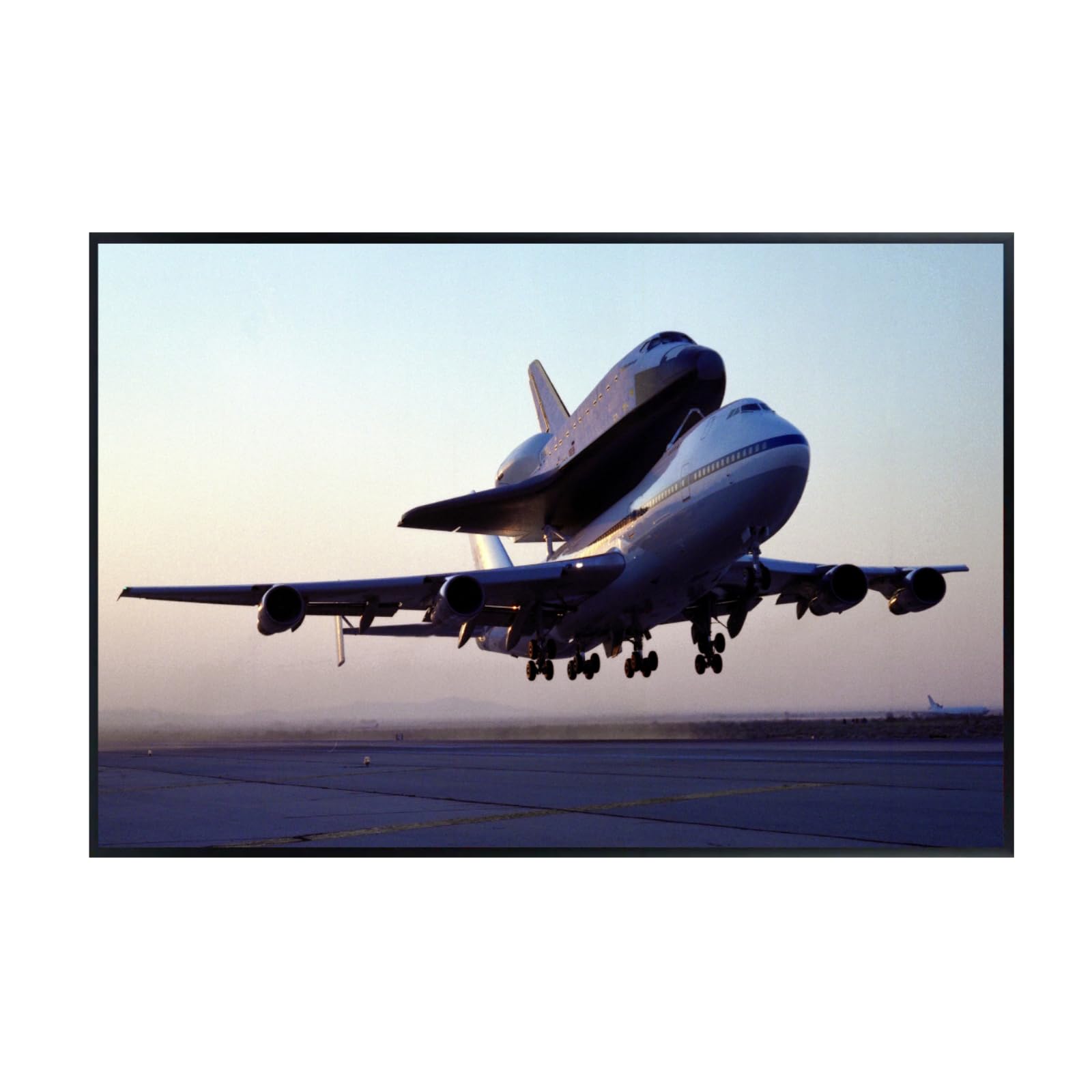 Blessed Posters 747 Shuttle Carrier Aircraft No 911 Poster – Galaxy Wall Art Print for Home Office Bedroom Decor – Space Photography Artwork