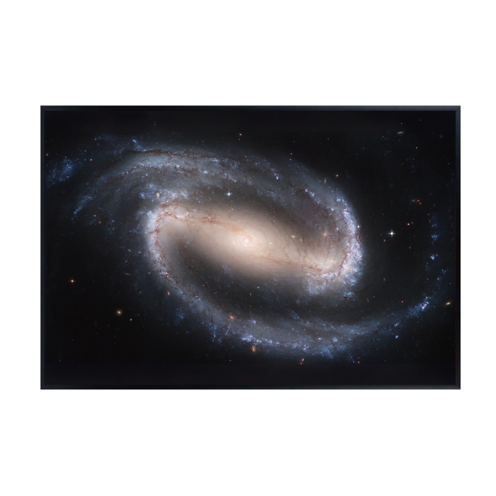 Blessed Posters Spiral Galaxy Wall Art – Space Photography Print Galaxy Night Sky Poster Astronomy Artwork for Bedroom Living Room Home Office Decor