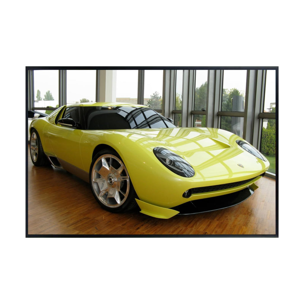 Blessed Posters Lamborghini Miura Poster Luxury Supercar Wall Art Print Garage Office Bedroom Living Room Décor