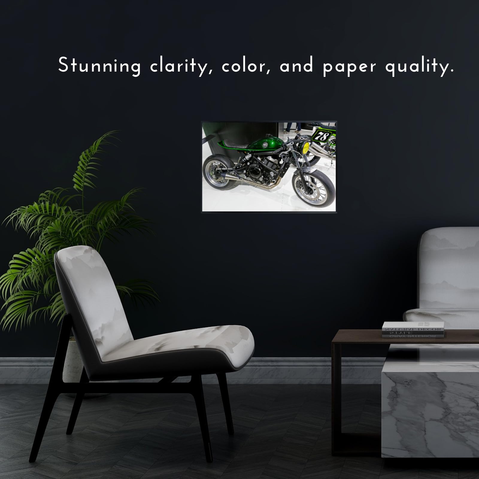 Kawasaki Vulcan Motorcycle Poster - Cruiser Wall Decor for Living Room, Garage or Man Cave