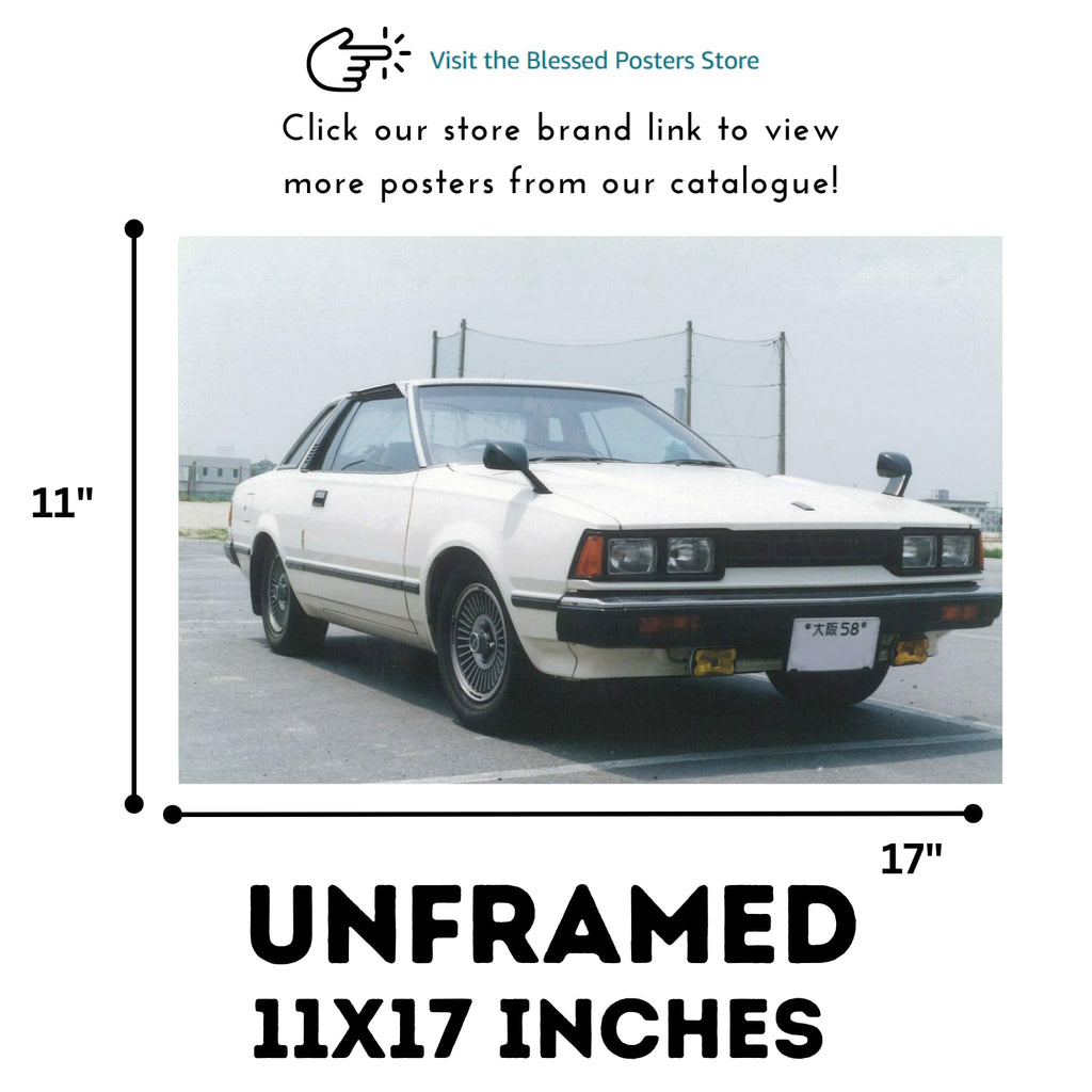 Blessed Posters Nissan Silvia S13 S14 Poster – Classic JDM Drift Car Wall Art for Garage Bedroom Office or Living Room – Retro Japanese Automotive Decor