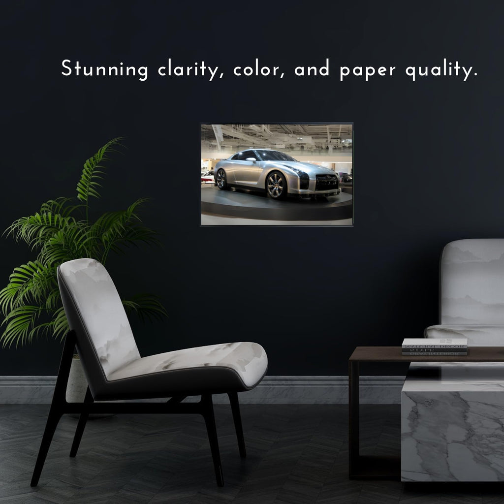 Blessed Posters Nissan GT-R Wall Art – JDM Japanese Sports Car Poster for Garage, Bedroom, or Office – Classic Performance Car Print – Automotive Wall Decor Gift