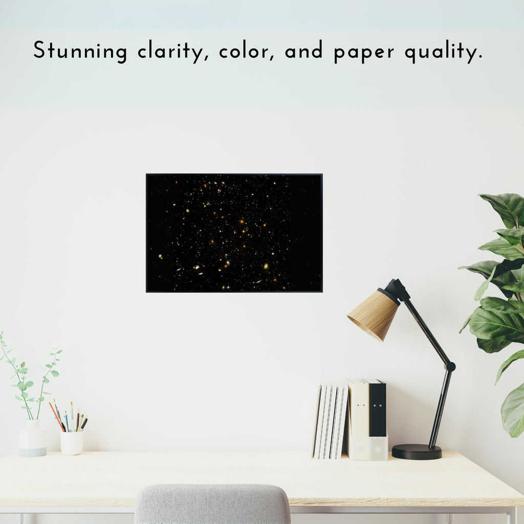 Blessed Posters Field of Galaxies Wall Art – Galaxy Night Sky Astronomy Print Space Photography Poster for Bedroom Living Room Home Office Decor