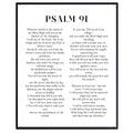 Psalm 91 Bible Verse Wall Art Christian Scripture Poster Print Inspirational Faith Quote Home Decor Gift for Christians