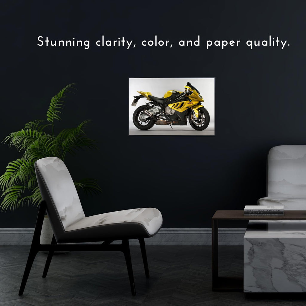 BMW S1000RR Poster – Sport Motorcycle Wall Art for Garage, Office, or Man Cave