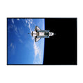 Blessed Posters Shuttle in Outer Space Poster – Astronaut Galaxy Wall Art Print for Home Office Bedroom Decor – Space Shuttle Photography Artwork
