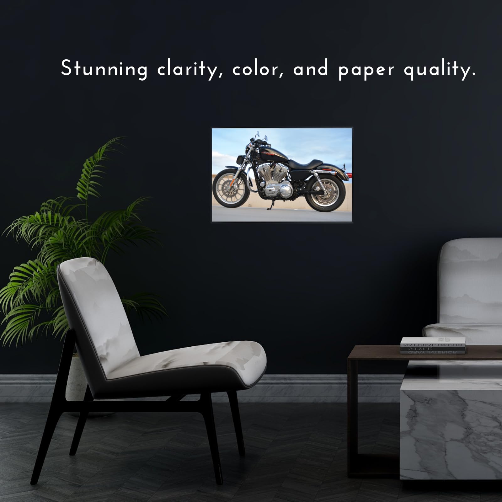 Sportster XL883 Poster - Motorcycle Wall Art for Garage, Office, Home