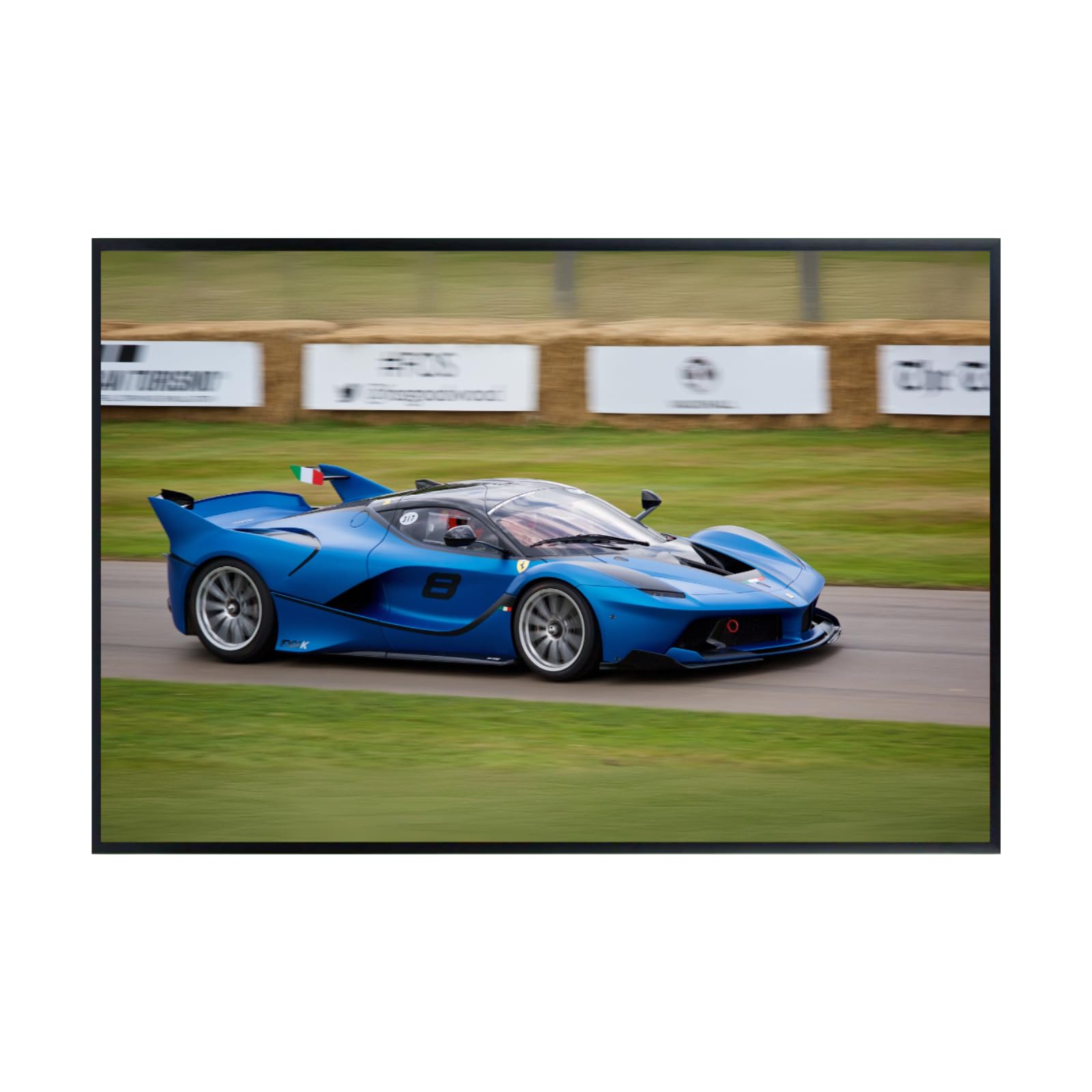 Blessed Posters Ferrari LaFerrari Poster Luxury Classic Supercar Wall Art Print for Living Room Bedroom Office Garage Décor