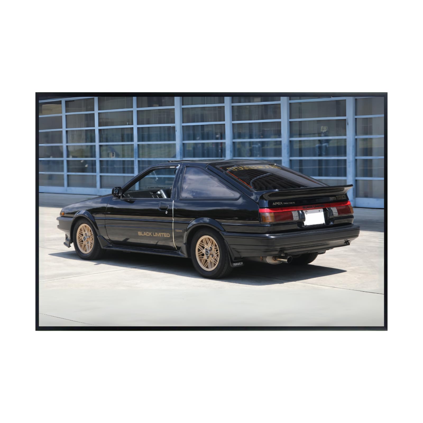 Blessed Posters Toyota AE86 Wall Art – Classic JDM Car Print for Garage, Bedroom, Office, or Living Room Decor
