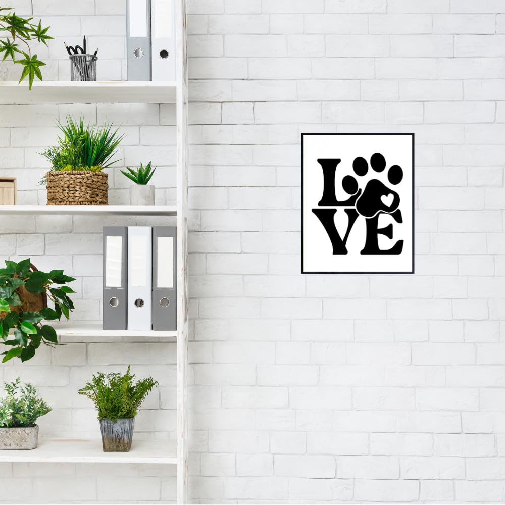 Doggy Wall Art Print - Doggy Love Home Décor Poster - Modern Pet Wall Art - Doggy Room Wall Decoration - Gifts for Doggy Owners
