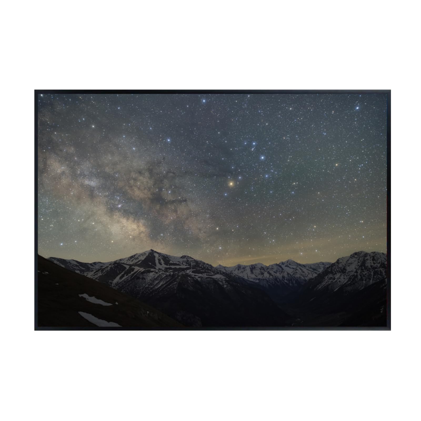 Blessed Posters Milky Way Poster – Galaxy Night Sky Wall Art for Bedroom Living Room Office or Home Decor – Cosmic Space Astronomy Print