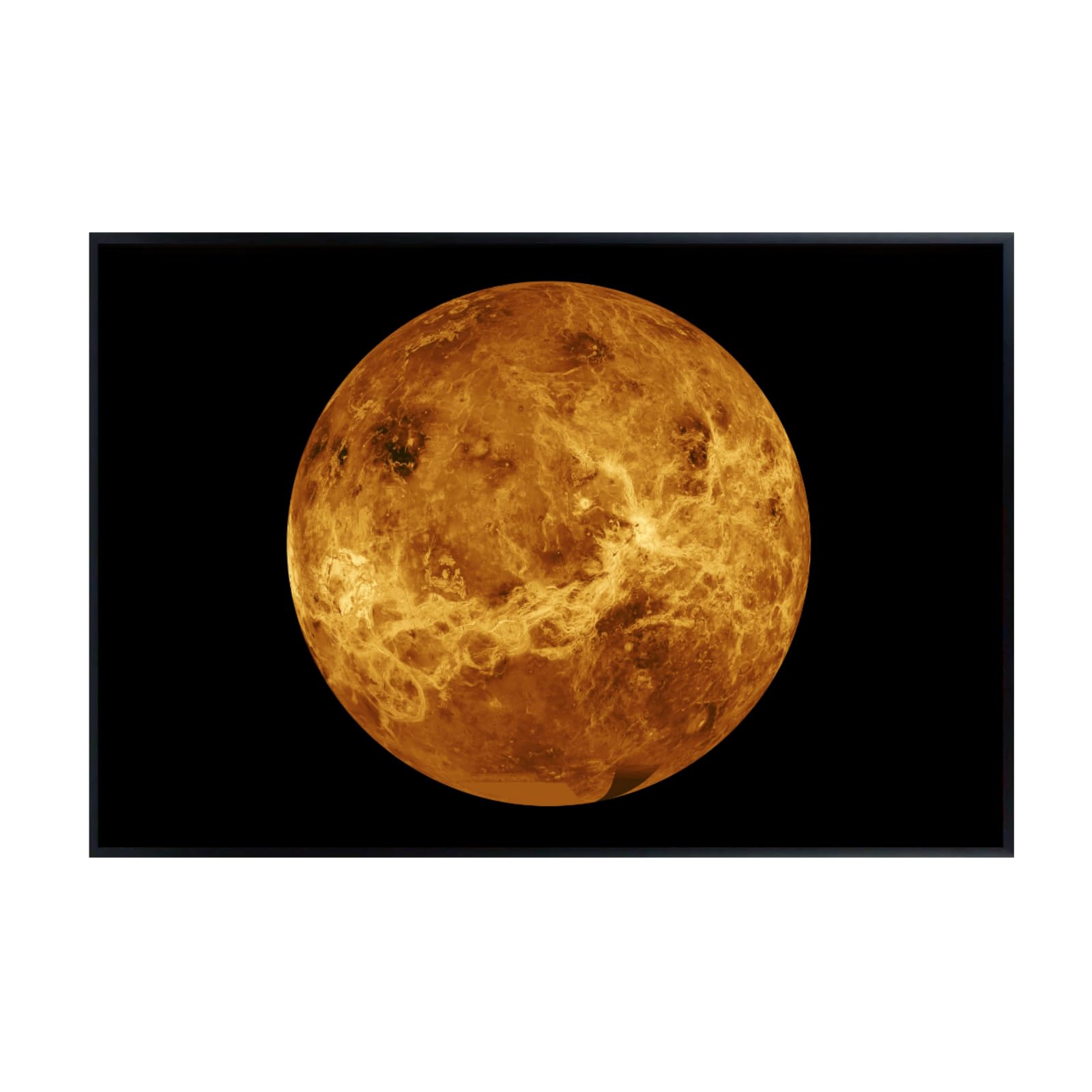 Blessed Posters Venus Poster – Night Sky Wall Art Print for Bedroom, Living Room, Office, or Home Decor – Space Astronomy Photography Artwork