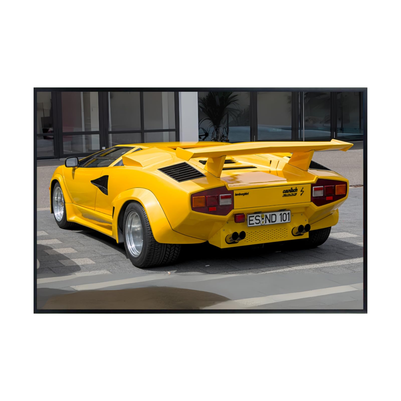 Blessed Posters Lamborghini Countach Poster Exotic Car Wall Art Classic Supercar Print Garage Office Home Decoration