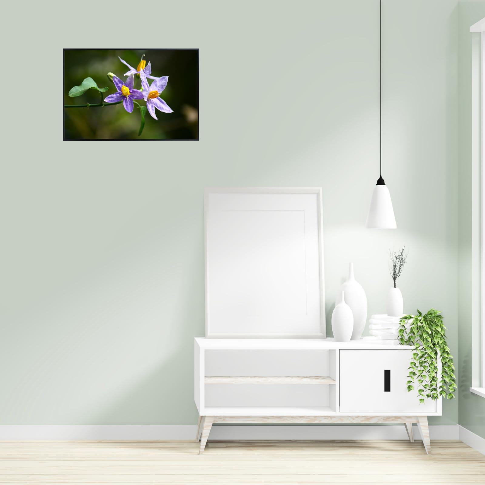 Solanum Trilobatum Poster – Botanical Wall Art Print for Home Decor, Living Room, Bedroom, or Office – Elegant Floral Nature Artwork