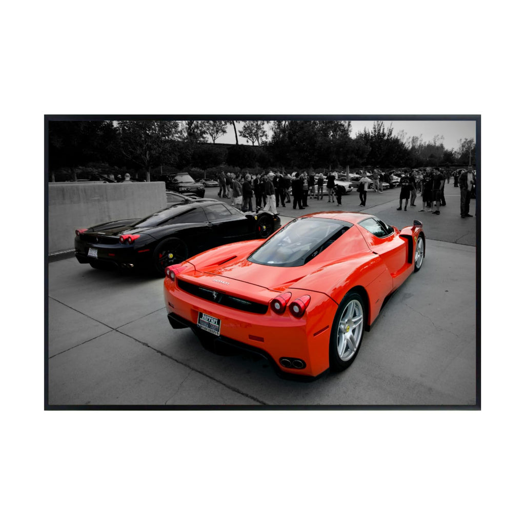 Blessed Posters Ferrari Enzo Wall Art – Exotic Italian Supercar Poster – Luxury Sports Car Print for Garage Office Bedroom Living Room Décor