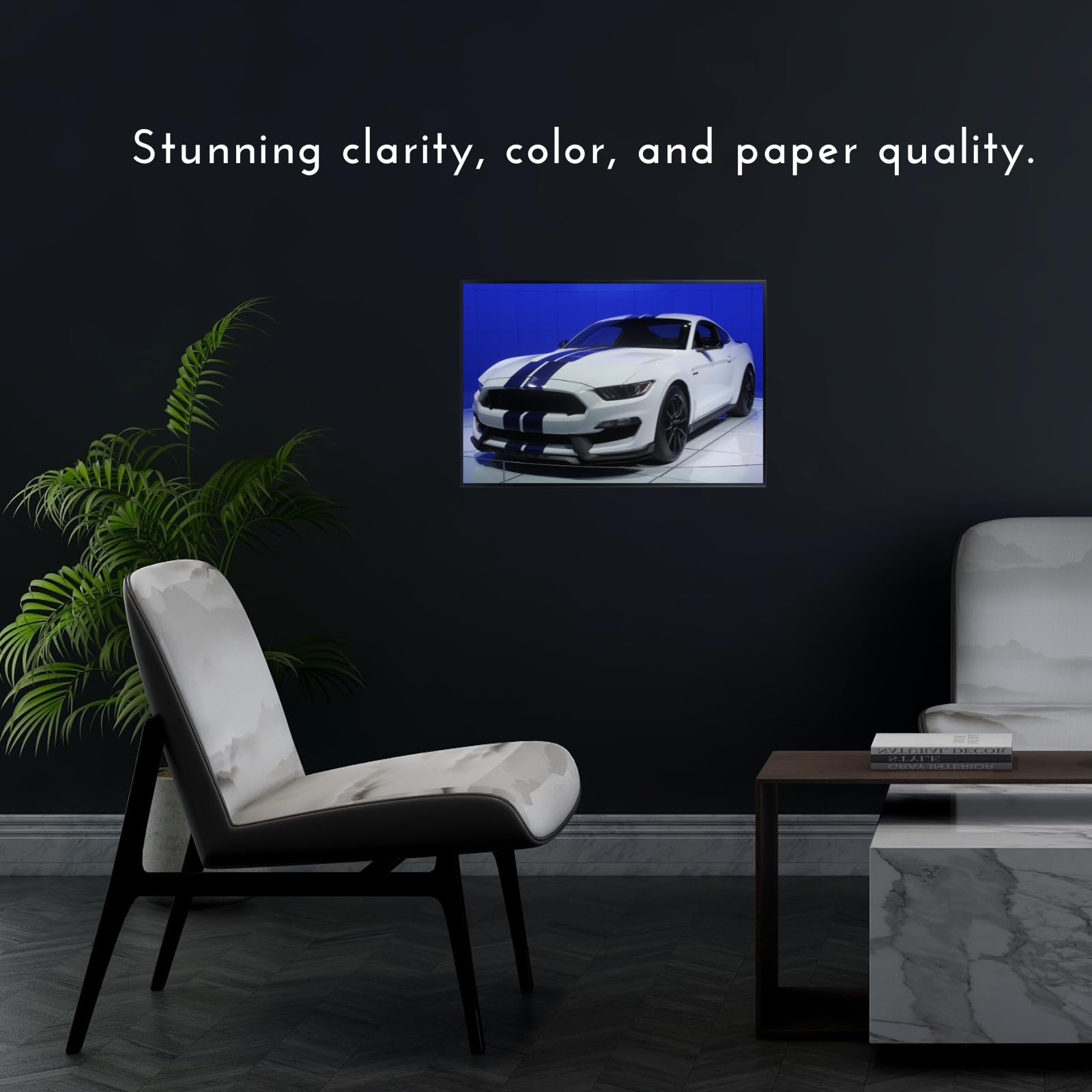 Blessed Posters Shelby Poster – Iconic American Muscle Car Wall Art for Garage Office Living Space – Vintage Automotive Print