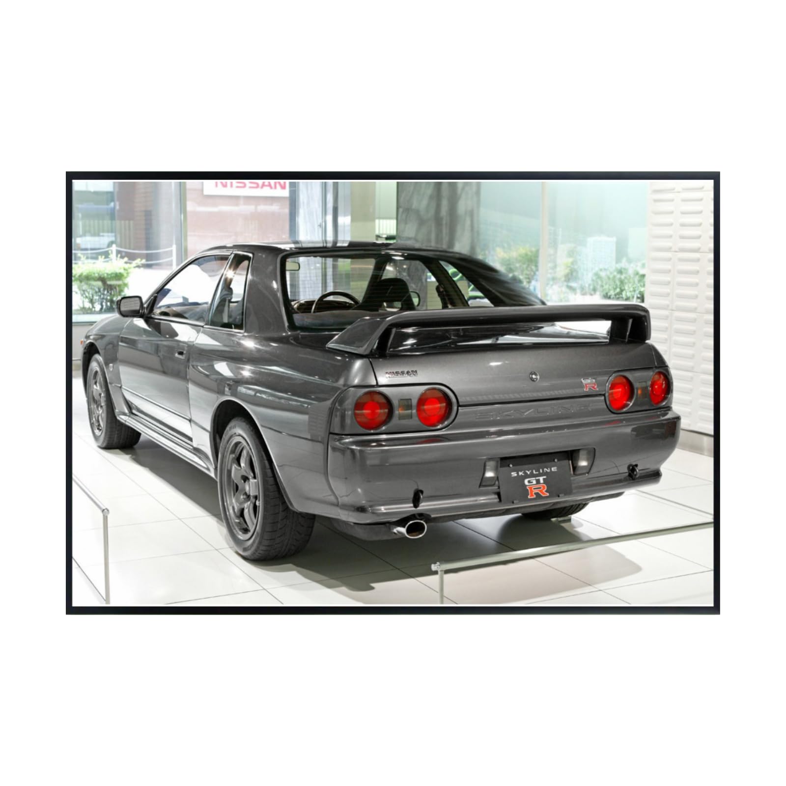 Blessed Posters Nissan GT-R R34 Drift Poster – JDM Tuner Car Wall Art for Garage, Living Room, or Office – Vintage Japanese Supercar Decor Print – Automotive Gift for Car Enthusiasts