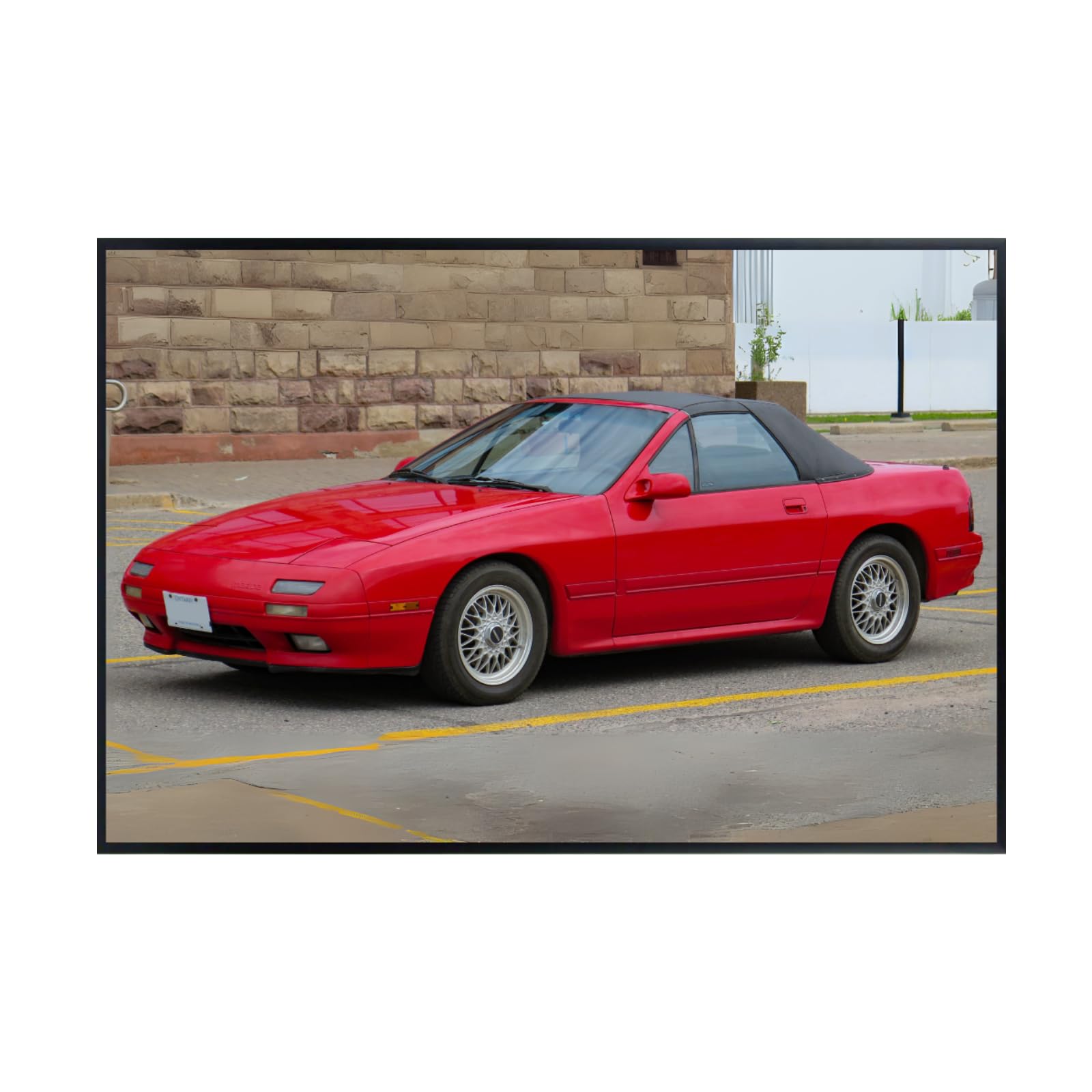 Blessed Posters RX-7 FD Rotary Wall Art – Classic JDM Performance Car Poster Print for Bedroom, Lounge, or Workspace – Japanese Sports Car Decor