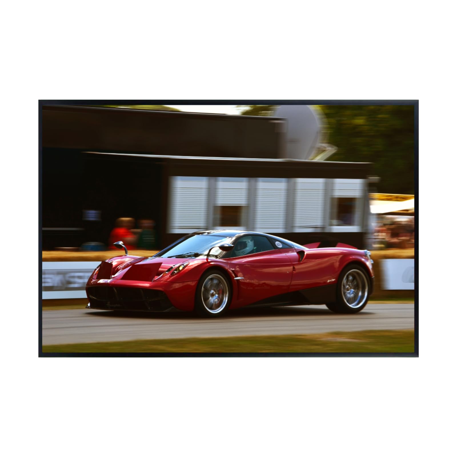 Blessed Posters Pagani Huayra Poster – Luxury Hypercar Wall Art Print for Garage Office Bedroom Living Room Décor – Exotic Car Gift