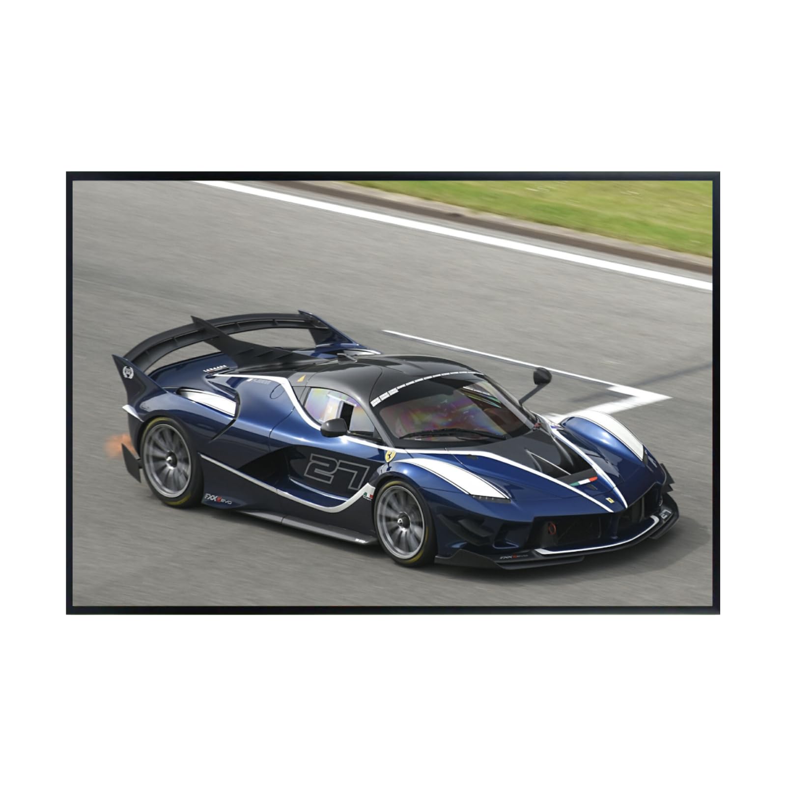 Ferrari LaFerrari Supercar Poster, Italian Hypercar Wall Art for Home or Office - Italian Sports Car Decoration