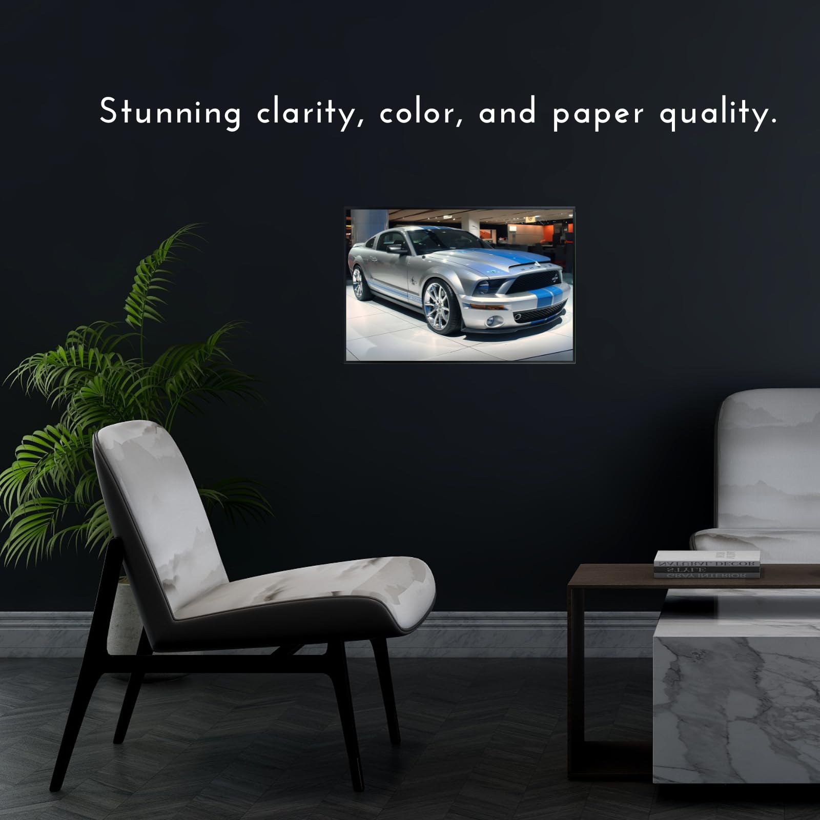 Blessed Posters Shelby Poster – Vintage Muscle Car Wall Art Print – Retro Auto Poster for Garage Office Bedroom Home Décor