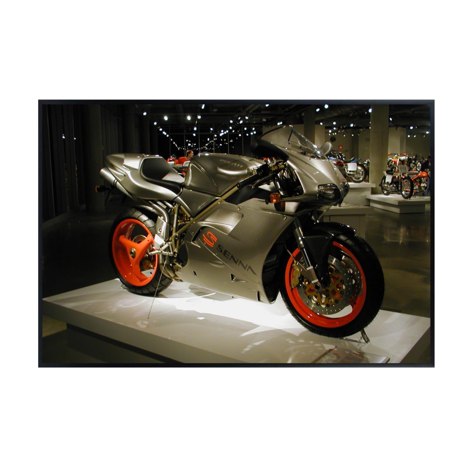 Ducati 916 SPS Motorcycle Poster - Sport Bike Wall Decor for Garage, Office, or Man Cave Gift for Riders and Collectors