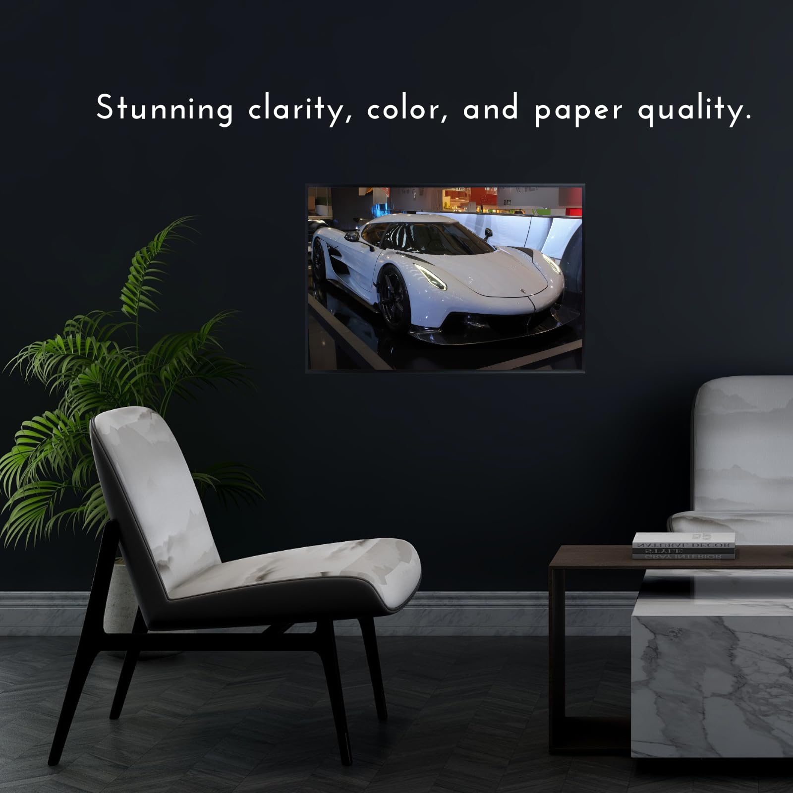 Blessed Posters Koenigsegg Jesko Poster – Hypercar Wall Art Print, Supercar Sports Car Artwork for Garage, Office, or Bedroom Decor